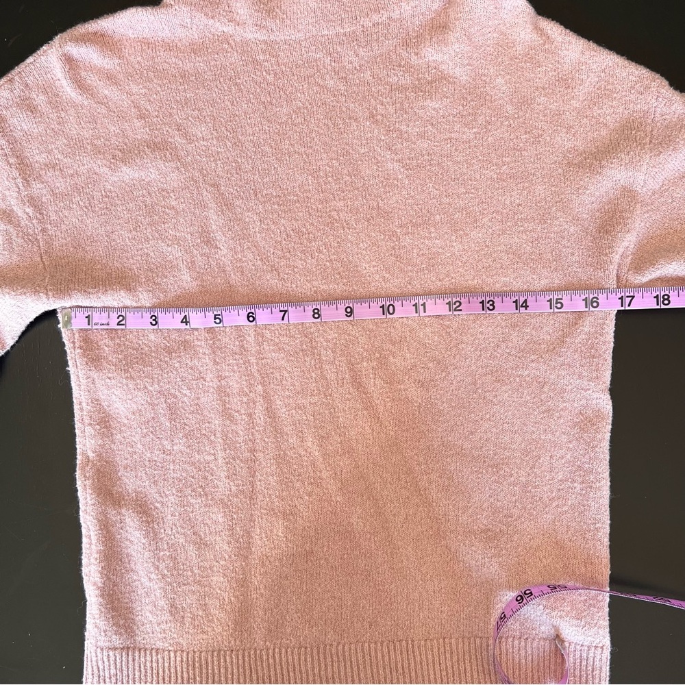 Nordstrom’s BP Mock Neck Bell Sleeves Pink Sweater Size XXS - Picture 7 of 8